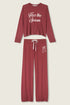 Pj Salvage Fizz the Season Long Sleeve Lounge Set